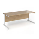 Contract 25 800mm Deep Straight Desk With Cantilever Leg - Kendal Oak - NWOF