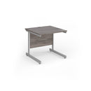 Contract 25 800mm Deep Straight Desk With Cantilever Leg - Grey Oak - NWOF