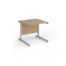 Contract 25 800mm Deep Straight Desk With Cantilever Leg - Kendal Oak - NWOF