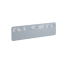 Chevron Acoustic Desktop Screen - Light Grey - NWOF