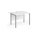Contract 25 800mm Deep Straight Desk With H-Frame Leg - White - NWOF