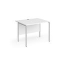 Contract 25 800mm Deep Straight Desk With H-Frame Leg - White - NWOF