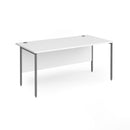 Contract 25 800mm Deep Straight Desk With H-Frame Leg - White - NWOF