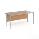 Contract 25 800mm Deep Straight Desk With H-Frame Leg - Beech - NWOF