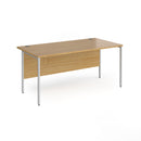 Contract 25 800mm Deep Straight Desk With H-Frame Leg - Oak - NWOF