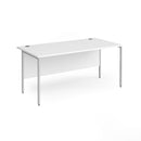 Contract 25 800mm Deep Straight Desk With H-Frame Leg - White - NWOF