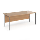 Contract 25 800mm Deep Straight Desk With H-Frame Leg - Beech - NWOF