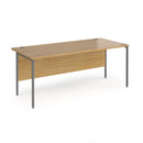 Contract 25 800mm Deep Straight Desk With H-Frame Leg - Oak - NWOF