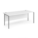 Contract 25 800mm Deep Straight Desk With H-Frame Leg - White - NWOF