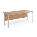 Contract 25 800mm Deep Straight Desk With H-Frame Leg - Beech - NWOF