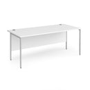 Contract 25 800mm Deep Straight Desk With H-Frame Leg - White - NWOF