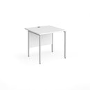 Contract 25 800mm Deep Straight Desk With H-Frame Leg - White - NWOF