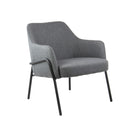 Corby Lounge Chair With Black Metal Frame - NWOF