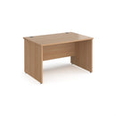 Contract 25 800mm Deep Straight Desk With Panel Leg - Beech - NWOF