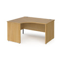 Contract 25 Ergonomic Desk With Panel Leg - Oak - NWOF