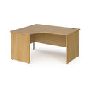 Contract 25 Ergonomic Desk With Panel Leg - Oak - NWOF