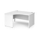 Contract 25 Ergonomic Desk With Panel Leg - White - NWOF