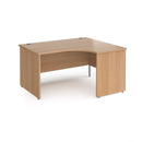 Contract 25 Ergonomic Desk With Panel Leg - Beech - NWOF