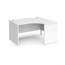 Contract 25 Ergonomic Desk With Panel Leg - White - NWOF