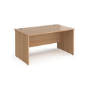 Contract 25 800mm Deep Straight Desk With Panel Leg - Beech - NWOF