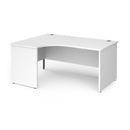 Contract 25 Ergonomic Desk With Panel Leg - White - NWOF