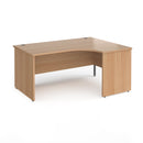 Contract 25 Ergonomic Desk With Panel Leg - Beech - NWOF