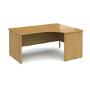 Contract 25 Ergonomic Desk With Panel Leg - Oak - NWOF