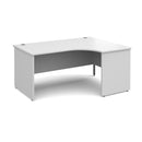 Contract 25 Ergonomic Desk With Panel Leg - White - NWOF