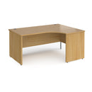Contract 25 Ergonomic Desk With Panel Leg - Oak - NWOF