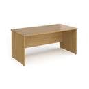 Contract 25 800mm Deep Straight Desk With Panel Leg - Oak - NWOF