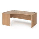 Contract 25 Ergonomic Desk With Panel Leg - Beech - NWOF