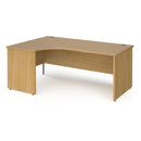 Contract 25 Ergonomic Desk With Panel Leg - Oak - NWOF