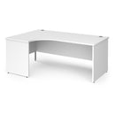 Contract 25 Ergonomic Desk With Panel Leg - White - NWOF