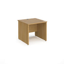 Contract 25 800mm Deep Straight Desk With Panel Leg - Oak - NWOF
