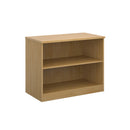 Dams Deluxe Bookcase in oak wood with multiple shelves and sturdy design, ideal for home or office storage.