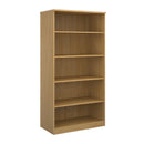 Oak Deluxe Bookcase by Dams with multiple shelves and a sturdy wooden frame, perfect for organized storage and display.