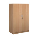 Dams Deluxe Cupboard in beech wood with sleek handles, showcasing a modern kitchen storage solution.