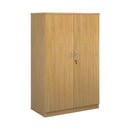 Dams Deluxe Oak Cupboard with sleek wood finish and modern design, featuring multiple storage compartments and sturdy construction.