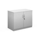 White Deluxe Cupboard by Dams with two doors and sleek modern design, shown in a well-lit room setting.