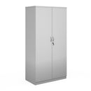 White Dams Deluxe Cupboard with double doors and sleek design, perfect for storage and organization in modern kitchens.