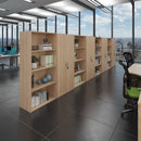 Contract Double Door Cupboard - Beech - NWOF