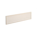 Dams Straight Glazed Desktop Screen in Polar White with white aluminum frame, showing clear glass panel and sleek modern design.