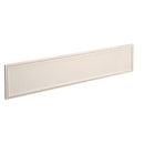 Dams Straight Glazed Desktop Screen in Polar White with white aluminum frame, showing clean, modern office partition design.