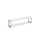 Dams Otto Benching Solution Low Bench in white, with a sleek modern design suitable for gym or fitness space.