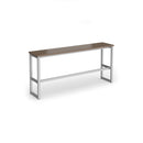Dams Otto Poseur Benching Solution High Bench in Barcelona Walnut wood with sleek design and sturdy construction.