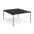 Black Dams Adapt Back to Back Desk with 800mm depth, featuring a sleek design and sturdy construction for office or workspace.