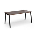 Dams Connex Plus Angled Single Desk in Walnut wood finish with sleek modern design and angled workspace for home or office use.