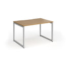 Dams Connex Plus O Frame Single Desk in Oak with sleek modern design and sturdy construction.