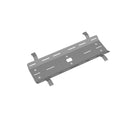 Dams double drop-down cable tray with bracket for Adapt and Fuze desks, showing metal tray and mounting bracket.