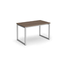 Dams Otto Benching Solution Dining Table in Barcelona Walnut with sleek wooden surface and modern design.